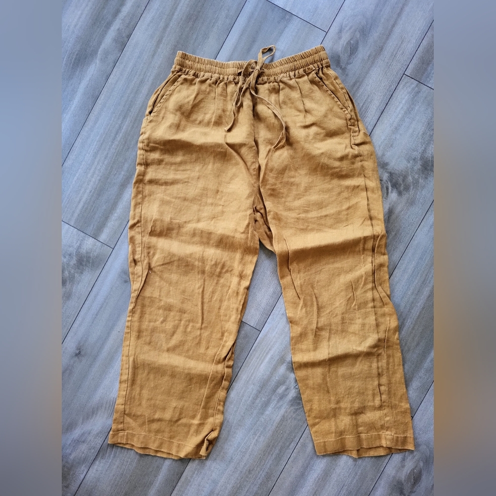 100% Linen Drawstring Pants